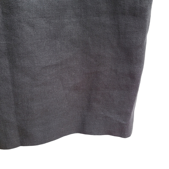 100% Irish Linen Vintage Little Black Dress, Size Medium - Picture 4 of 11